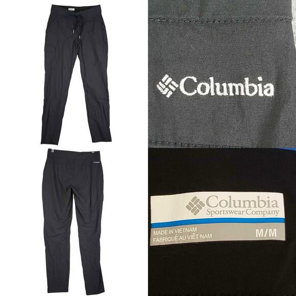 Columbia Jogger Pants Women’s Size Medium M Black Sweatpants Stretch - Picture 1 of 7